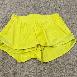 Lululemon Athletica Bright Yellow Athletic Shorts